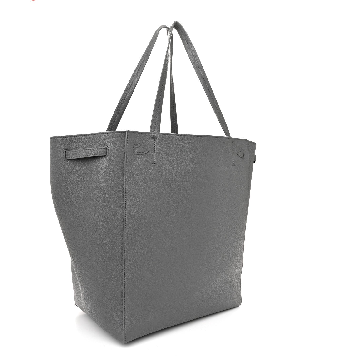 Celine Soft Grained Calfskin Small Belt Cabas Phantom Medium Grey 3 of 11