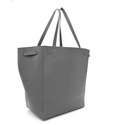 Celine Soft Grained Calfskin Small Belt Cabas Phantom Medium Grey 3 of 11
