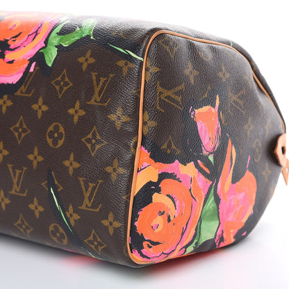 Louis Vuitton Monogram Roses Speedy 30 9 of 16