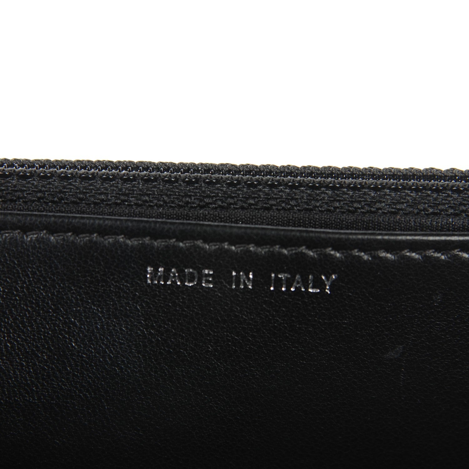Chanel Calfskin Chevron Wallet On Chain WOC So Black 6 of 8