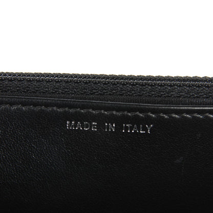 Chanel Calfskin Chevron Wallet On Chain WOC So Black 6 of 8