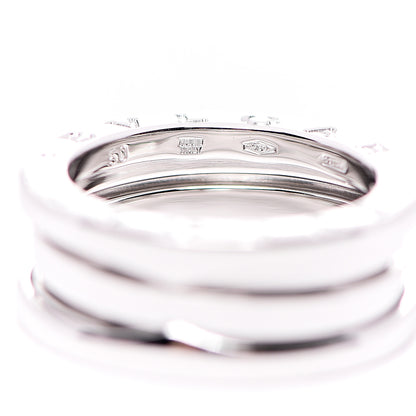 Bulgari 18K White Gold B.Zero1 Two-Band Ring 50 5.25 4 of 4