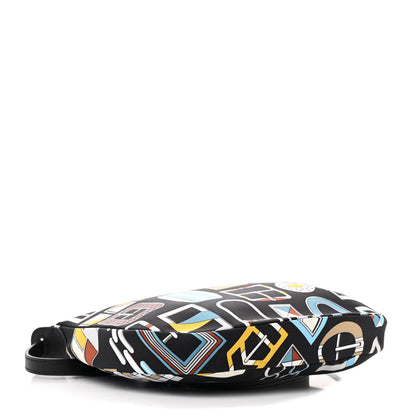 Hermes Silk Sursoie To Go Pouch Bleu Marine Craie Black 4 of 11