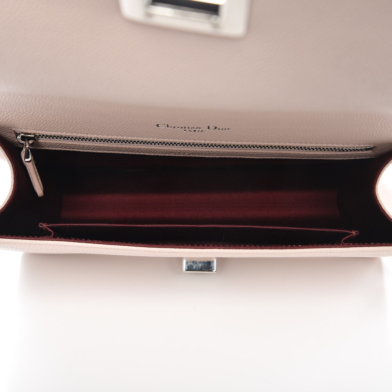 Christian Dior Grained Calfskin Medium Diorama Flap Bag Nude 5 of 6