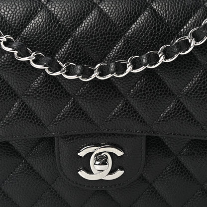 Chanel Caviar Quilted Medium Double Flap Black 8 of 11