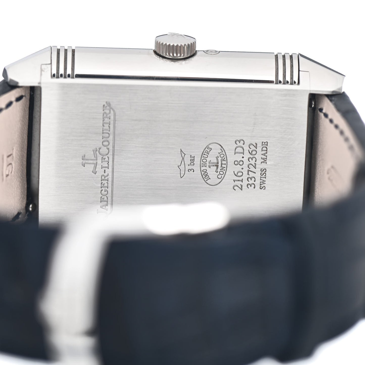 Stainless Steel Alligator 29.9mm Reverso Tribute Moon Manual Winding Watch Q3958420