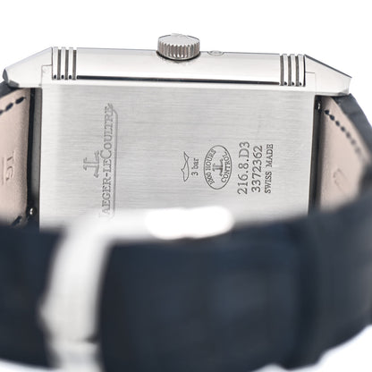 Jaeger-LeCoultre Stainless Steel Alligator 29.9mm Reverso Tribute Moon Manual Winding Watch Q3958420 5 of 6