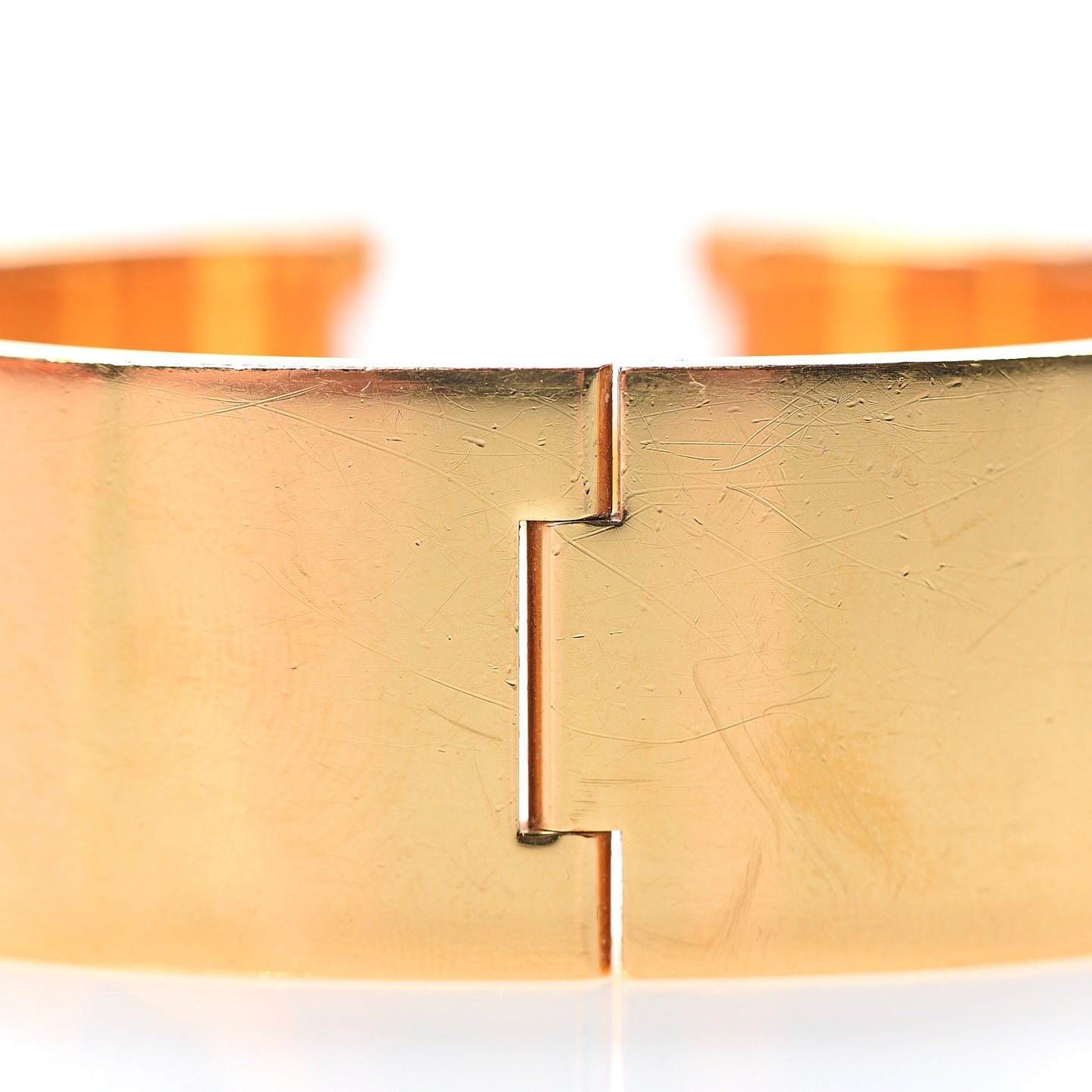 Enamel Wide Clic Clac H Bracelet PM Orange