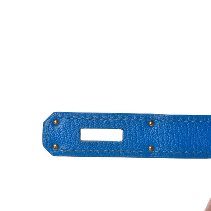 Hermes Chevre Mysore Horseshoe Birkin 30 Bleu Hydra Bleu Paon 29 of 34
