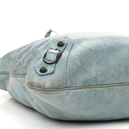 Balenciaga Chevre Classic Hardware Flat Messenger Sky Blue 9 of 12