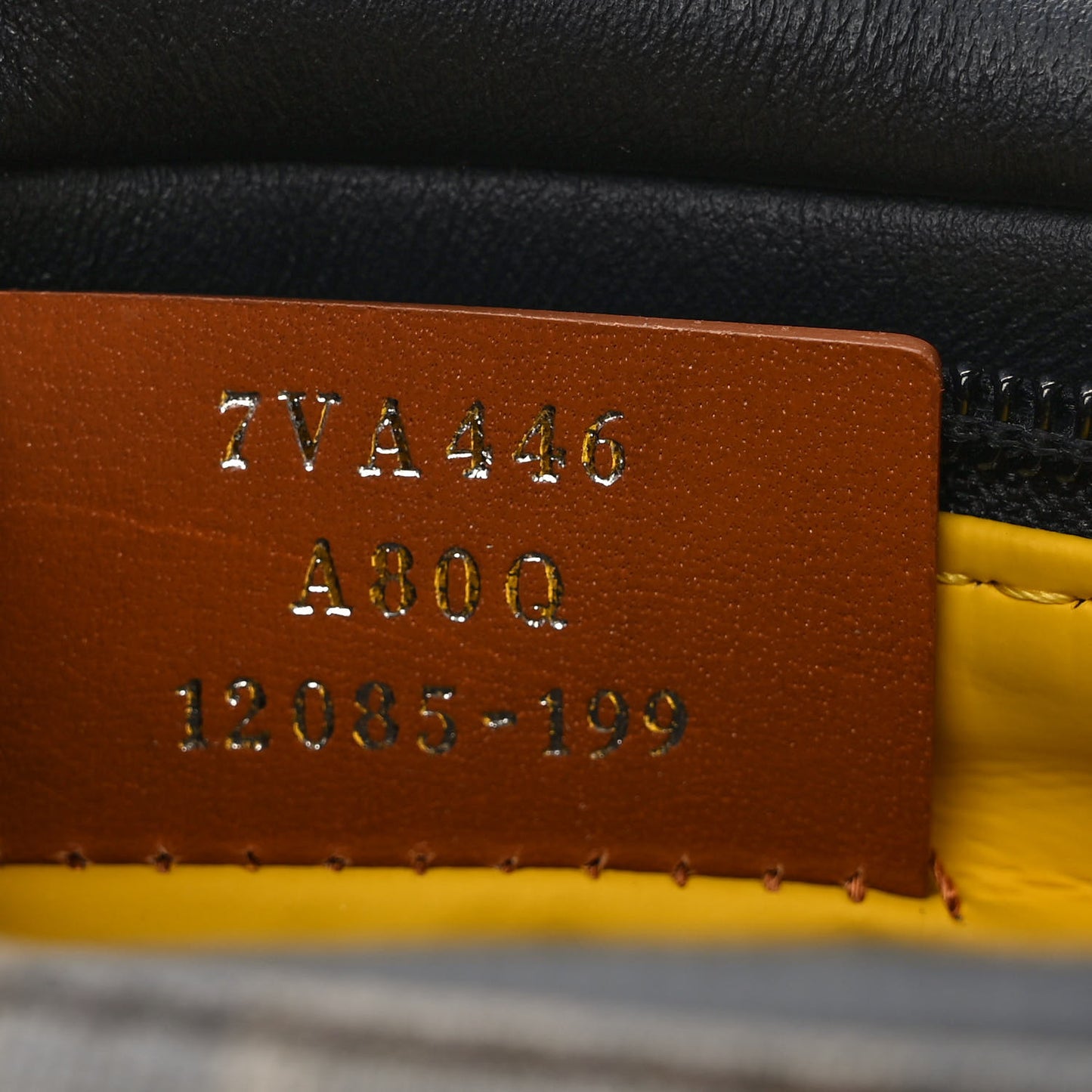 Glazed Fabric Vitello Century FF 1974 Pocket Belt Bag Mogano Panna Black Sunflower