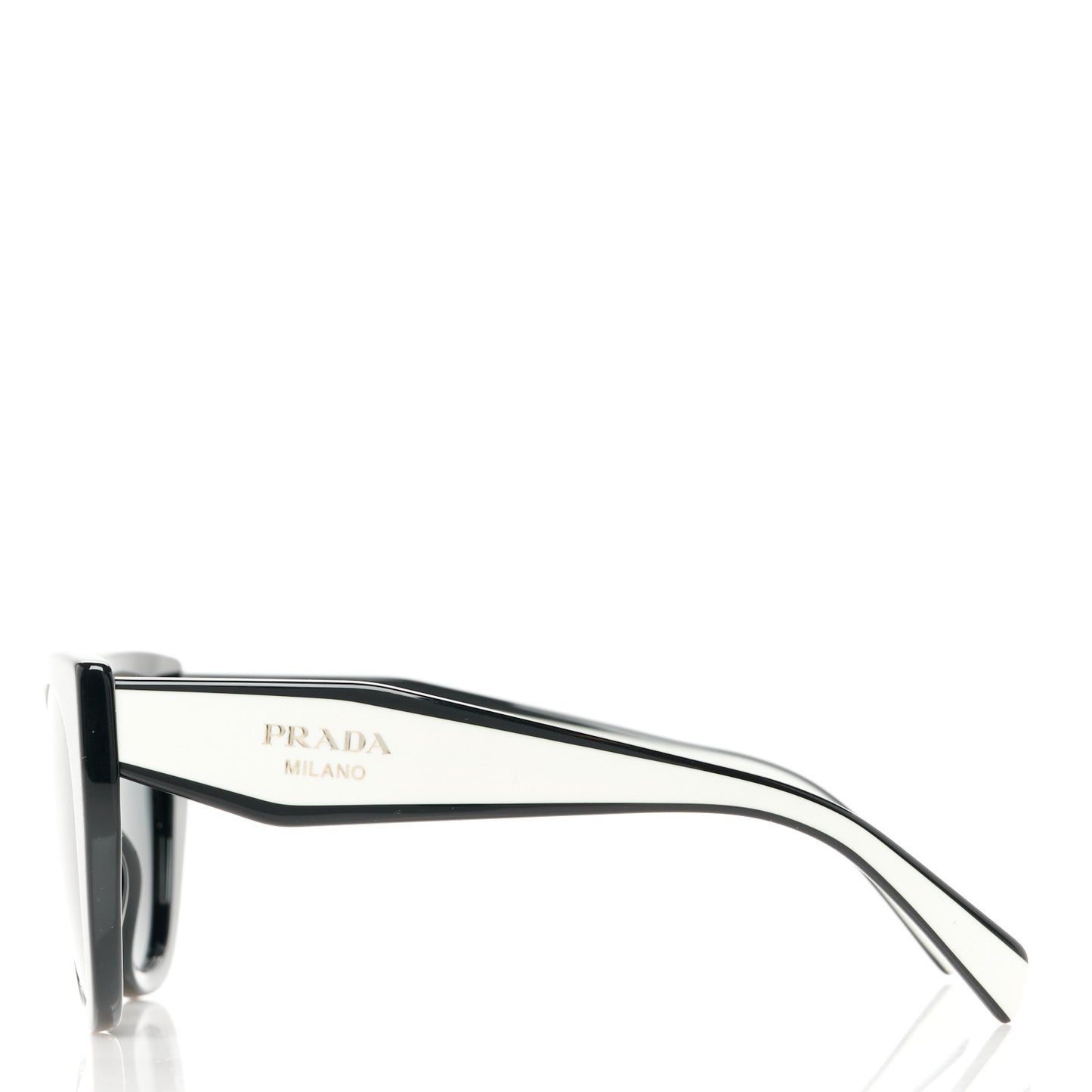 Acetate Sunglasses SPR 14W Black White