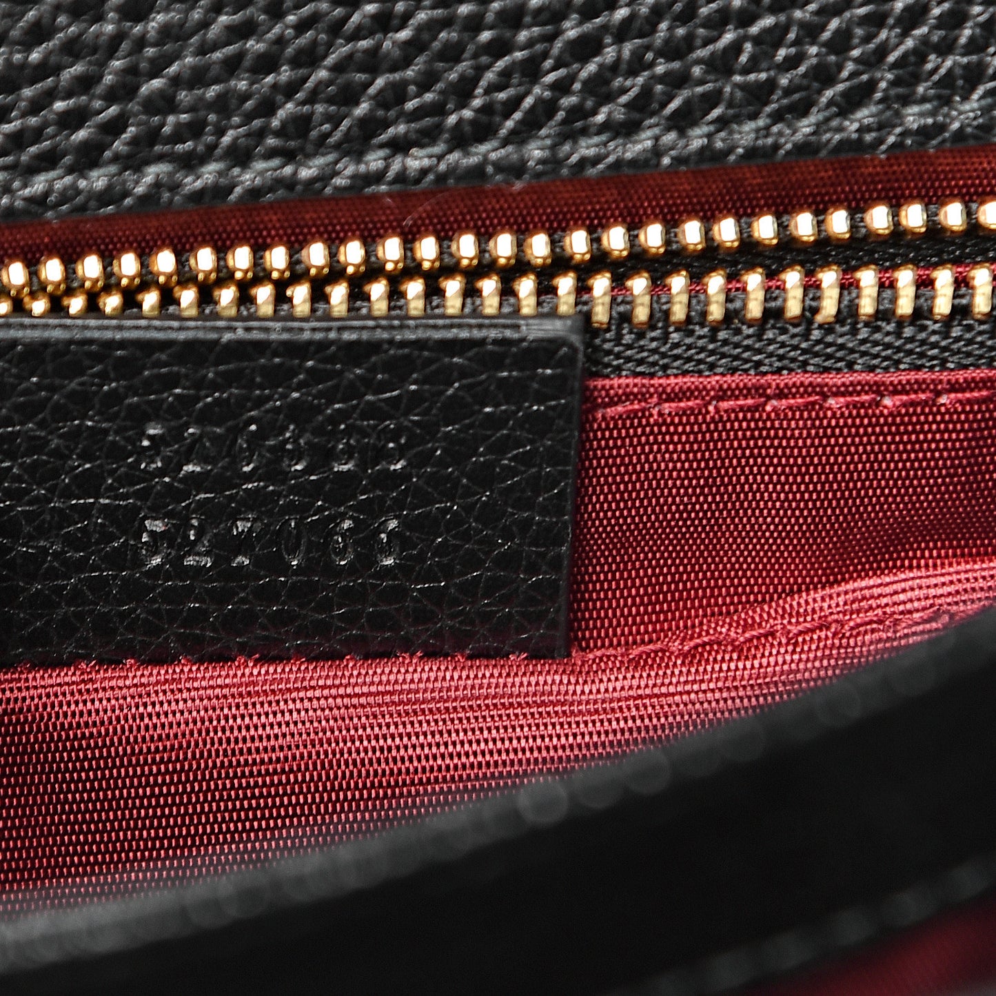 Grainy Calfskin Small Zumi Shoulder Bag Black