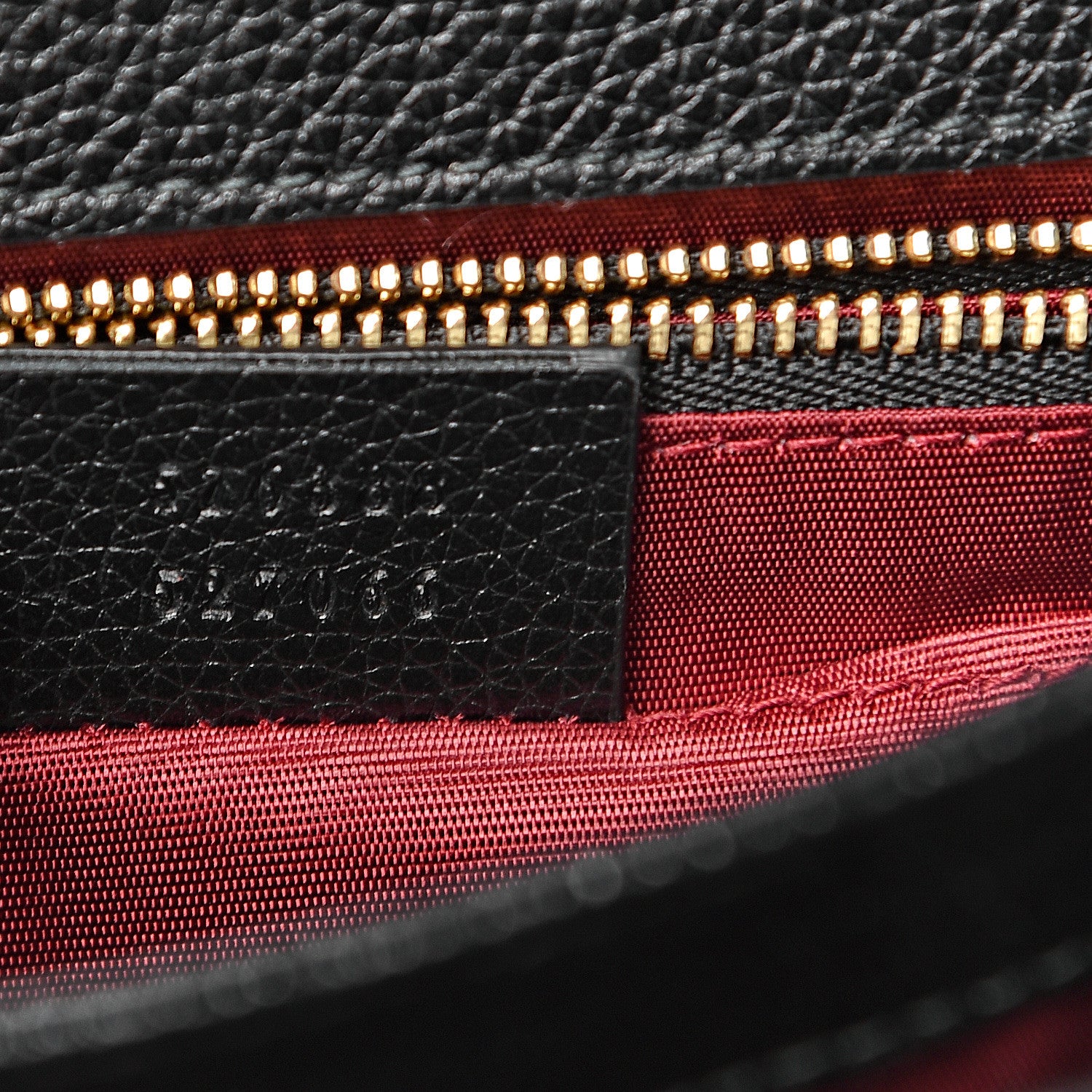 Gucci Grainy Calfskin Small Zumi Shoulder Bag Black 7 of 10