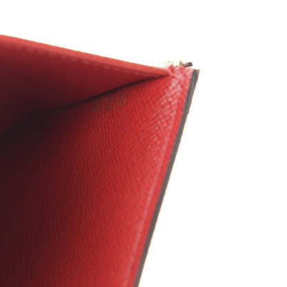 Louis Vuitton Damier Ebene Victorine Wallet Red 7 of 8