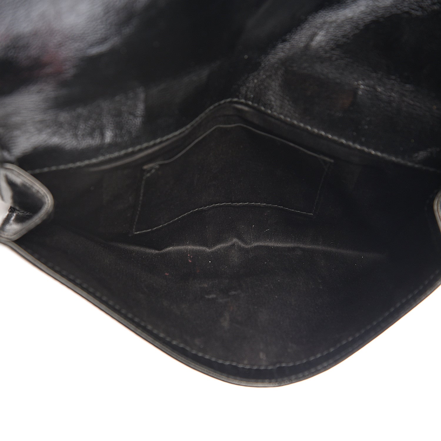 Saint Laurent Textured Patent Monogram Small Belle De Jour Clutch Black 4 of 9