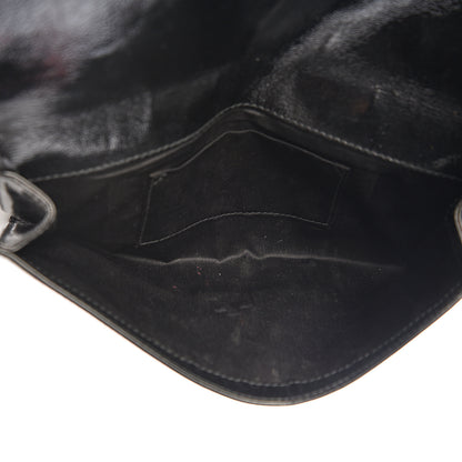 Saint Laurent Textured Patent Monogram Small Belle De Jour Clutch Black 4 of 9