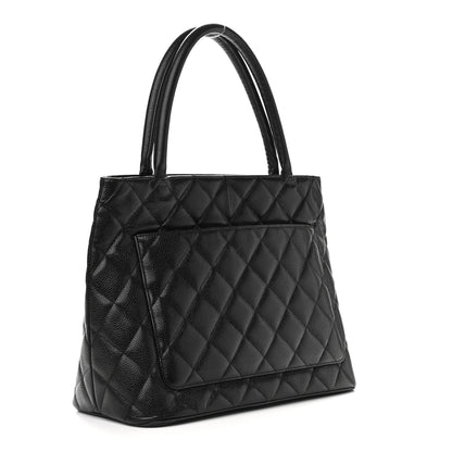 Chanel Caviar Quilted Medallion Tote Black 3 of 15
