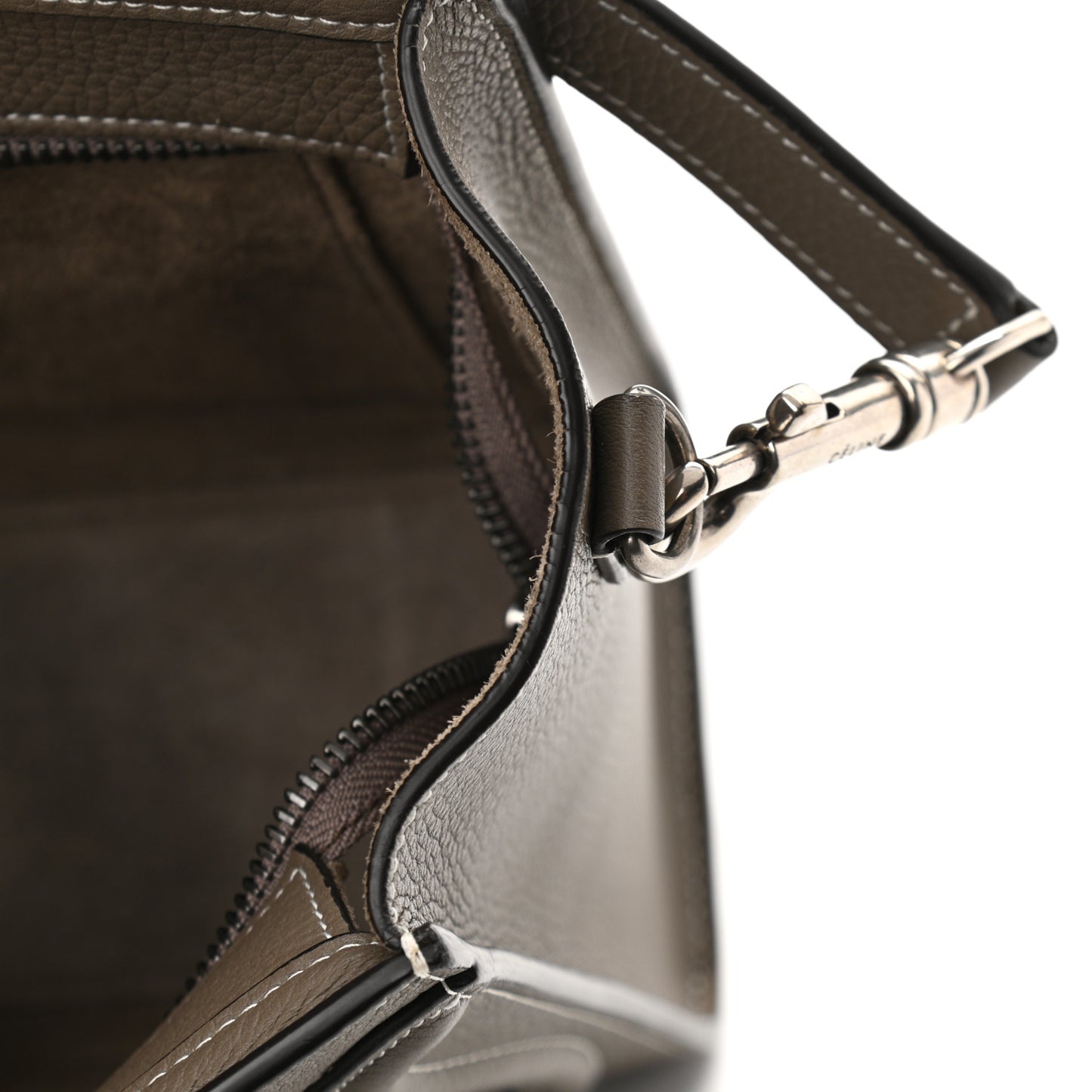 Drummed Calfskin Nano Luggage Souris