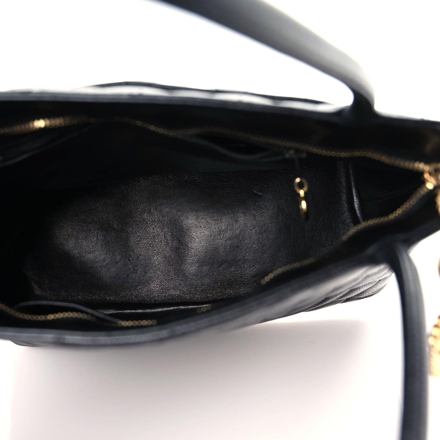 Caviar Quilted Medallion Tote Black