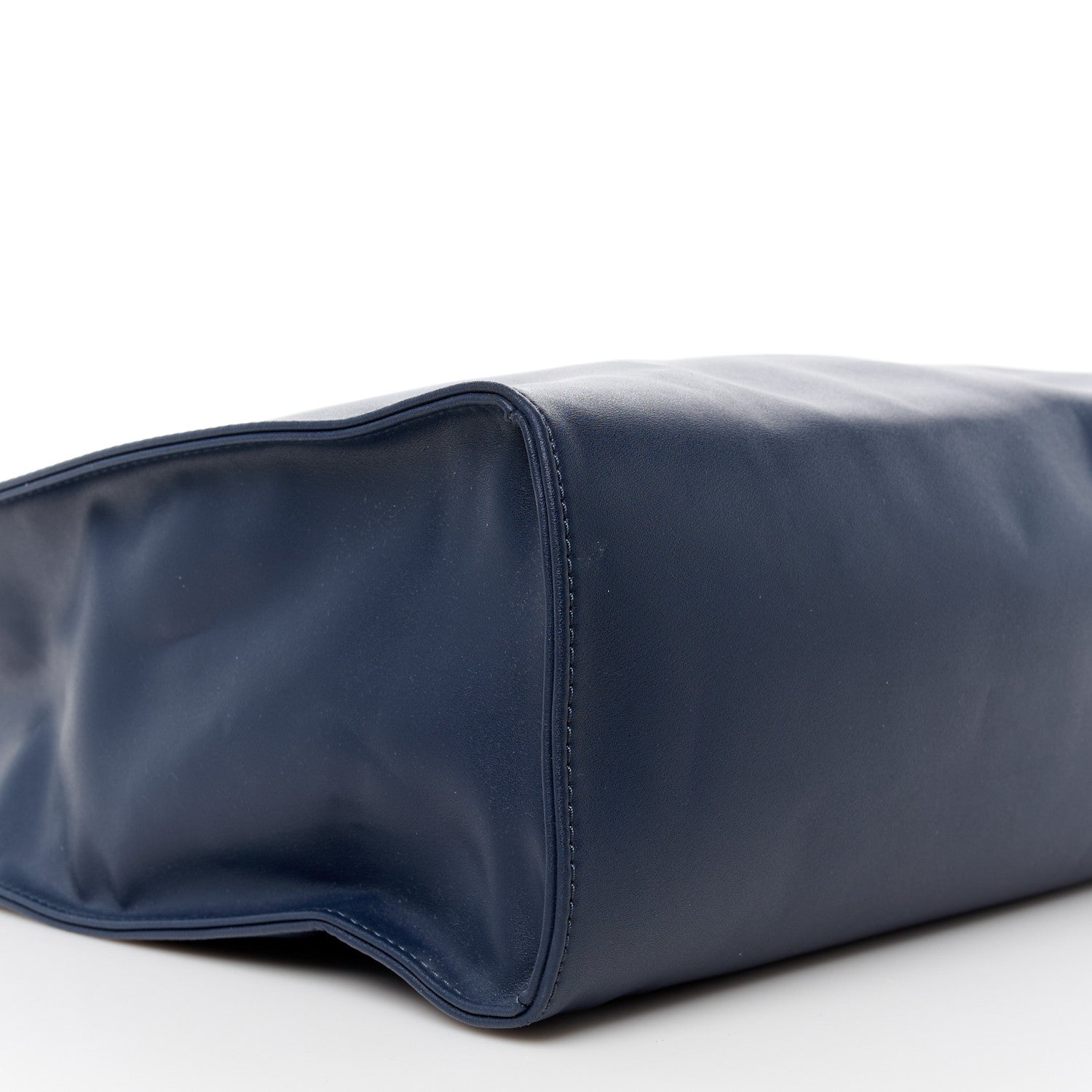 Telfar Vegan Leather Medium Shopping Bag Navy 9 of 10