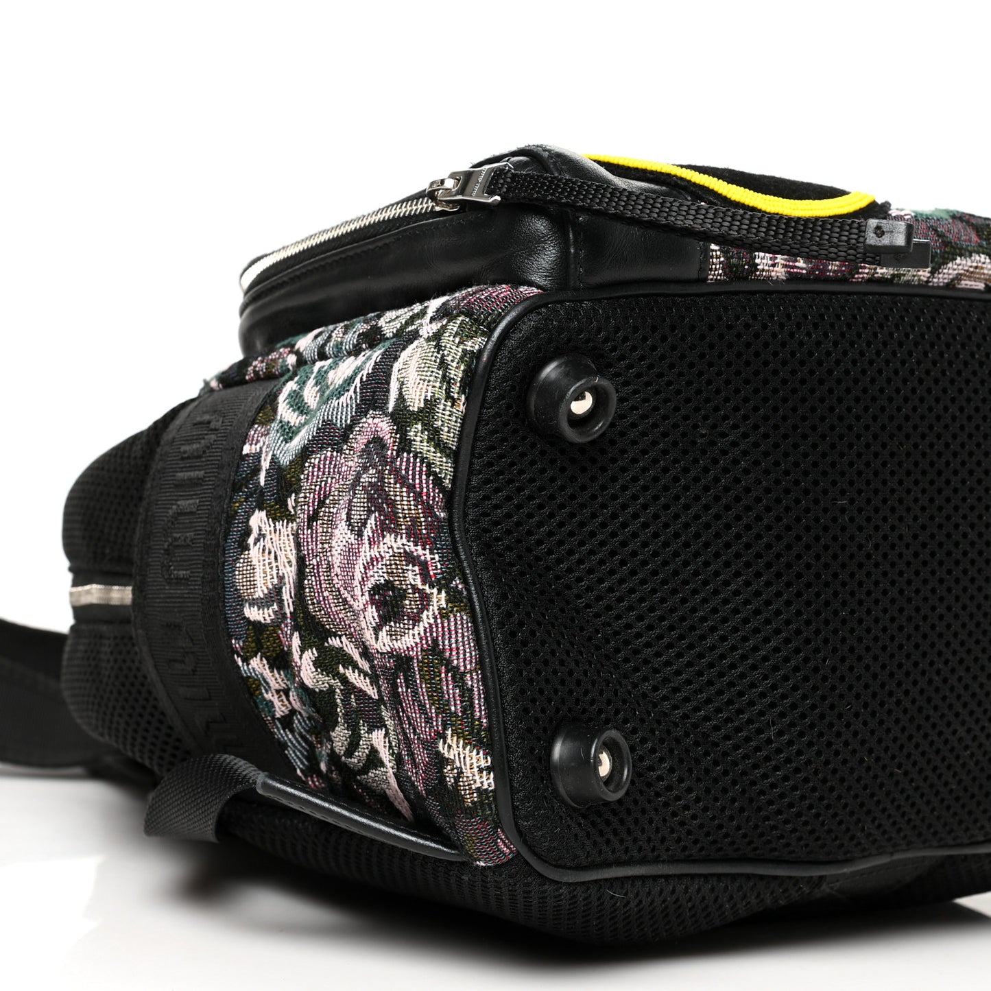 Nylon Tapestry Embellished Patches Backpack Multicolor