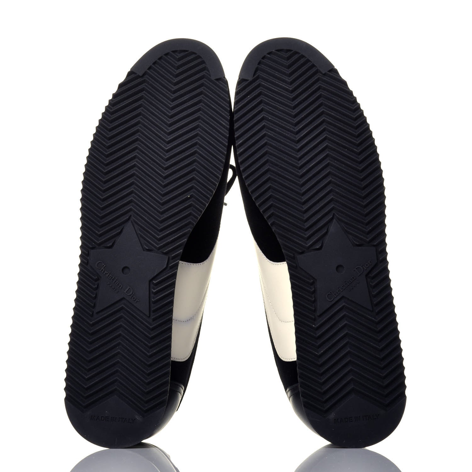Christian Dior Velvet Mix Diorun Sneakers 40 Black Off White 6 of 11
