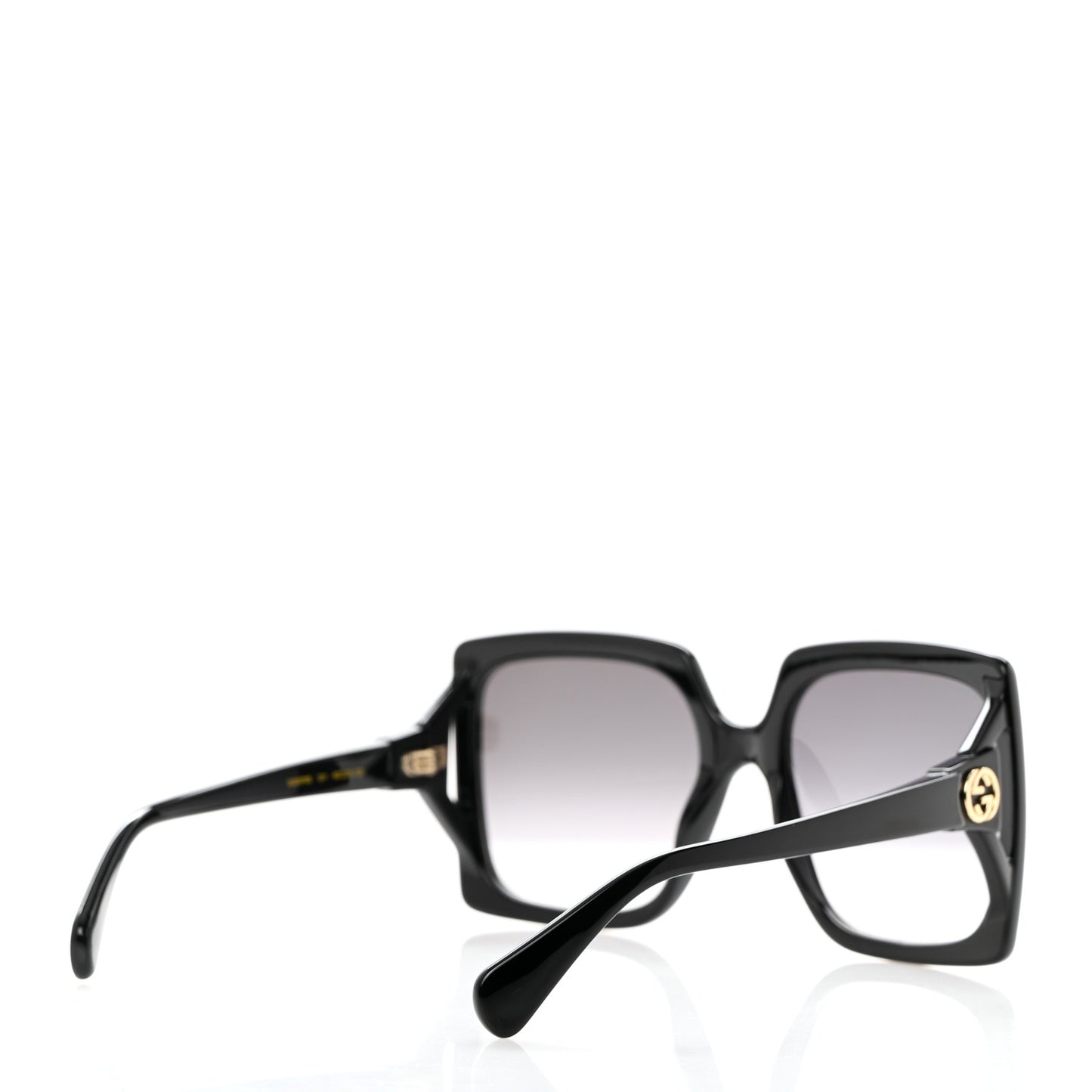 Acetate Square Frame Sunglasses GG0876S Black