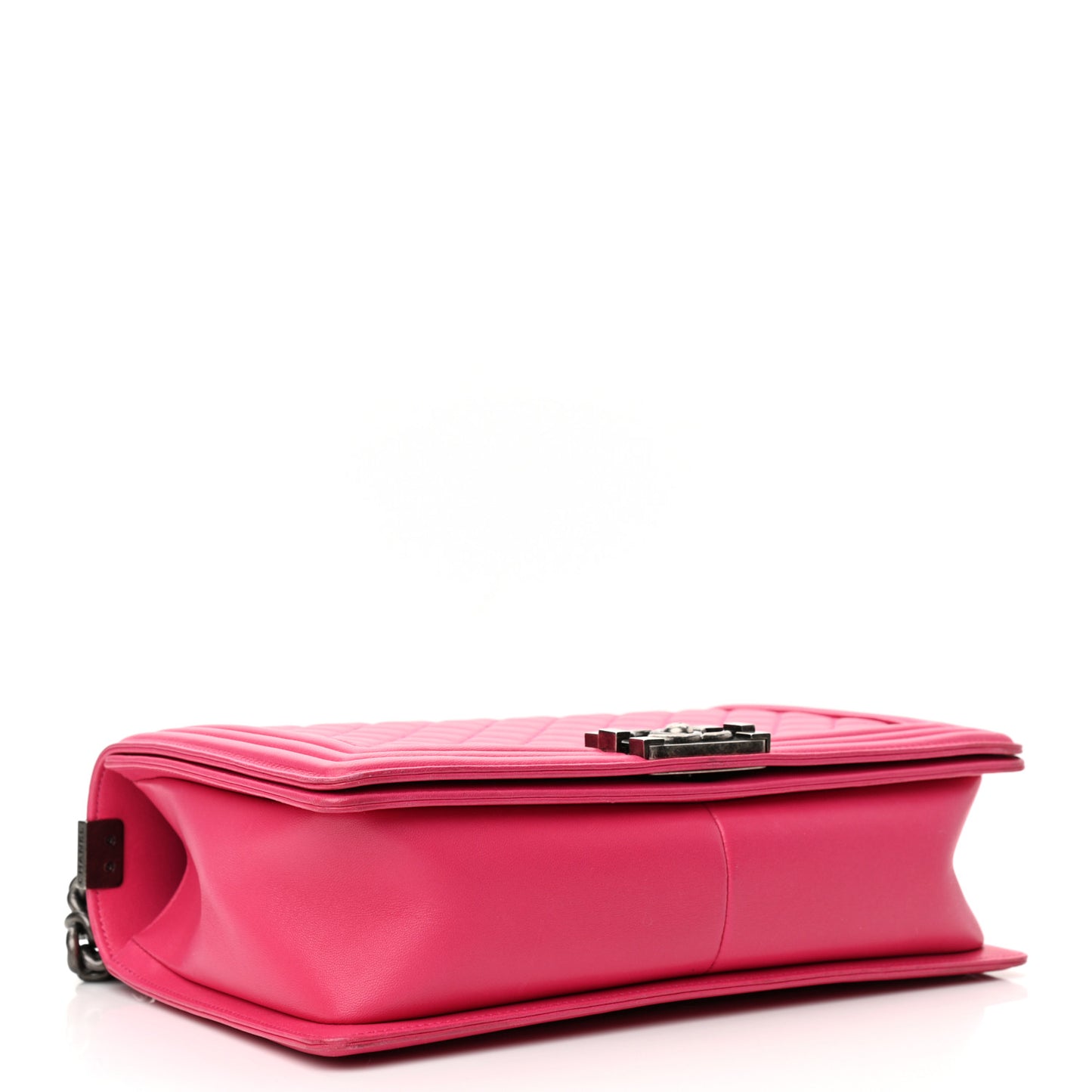 Lambskin Quilted New Medium Boy Flap Pink
