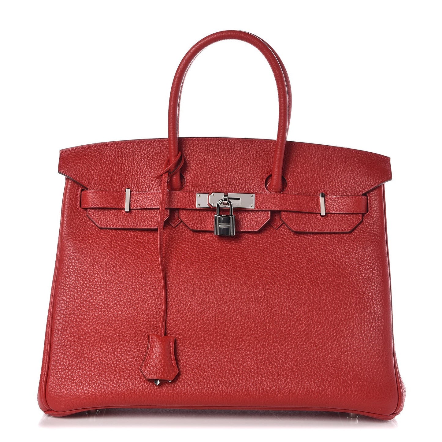 Taurillon Clemence Birkin 35 Rouge Casaque