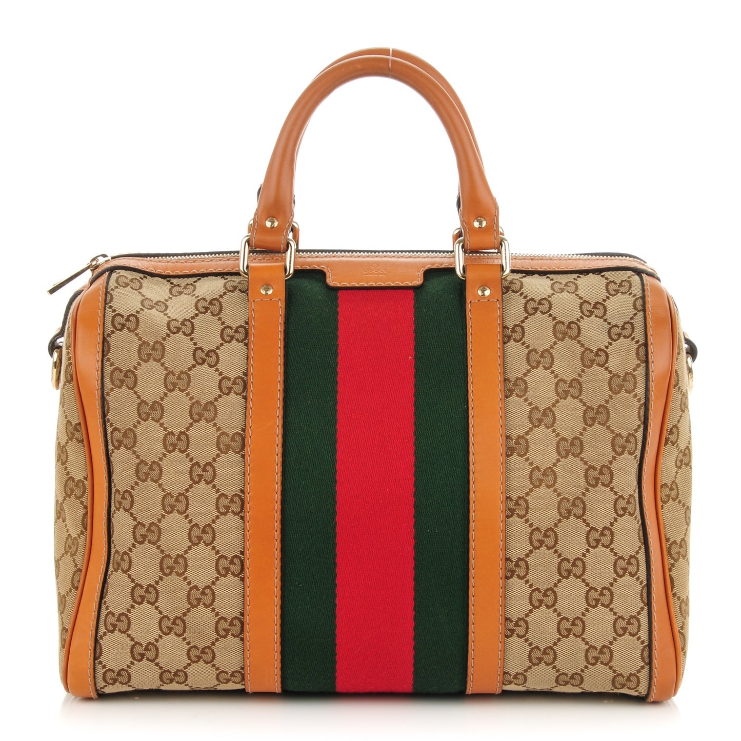 Monogram Vintage Web Medium Boston Tobacco