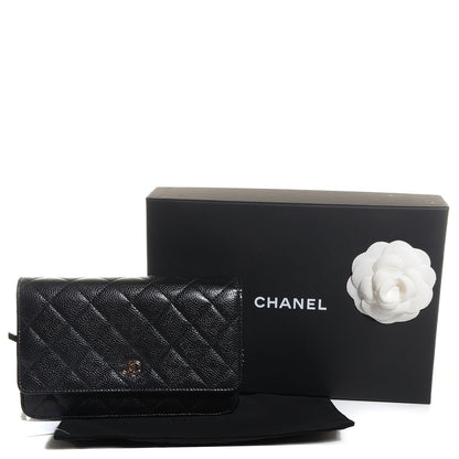 Chanel Caviar Quilted Wallet On Chain WOC Black 5 of 9