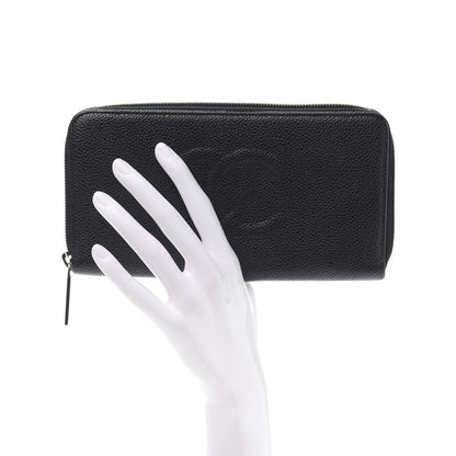 Chanel Caviar Large Timeless CC Zip Around Wallet Black 2 of 10