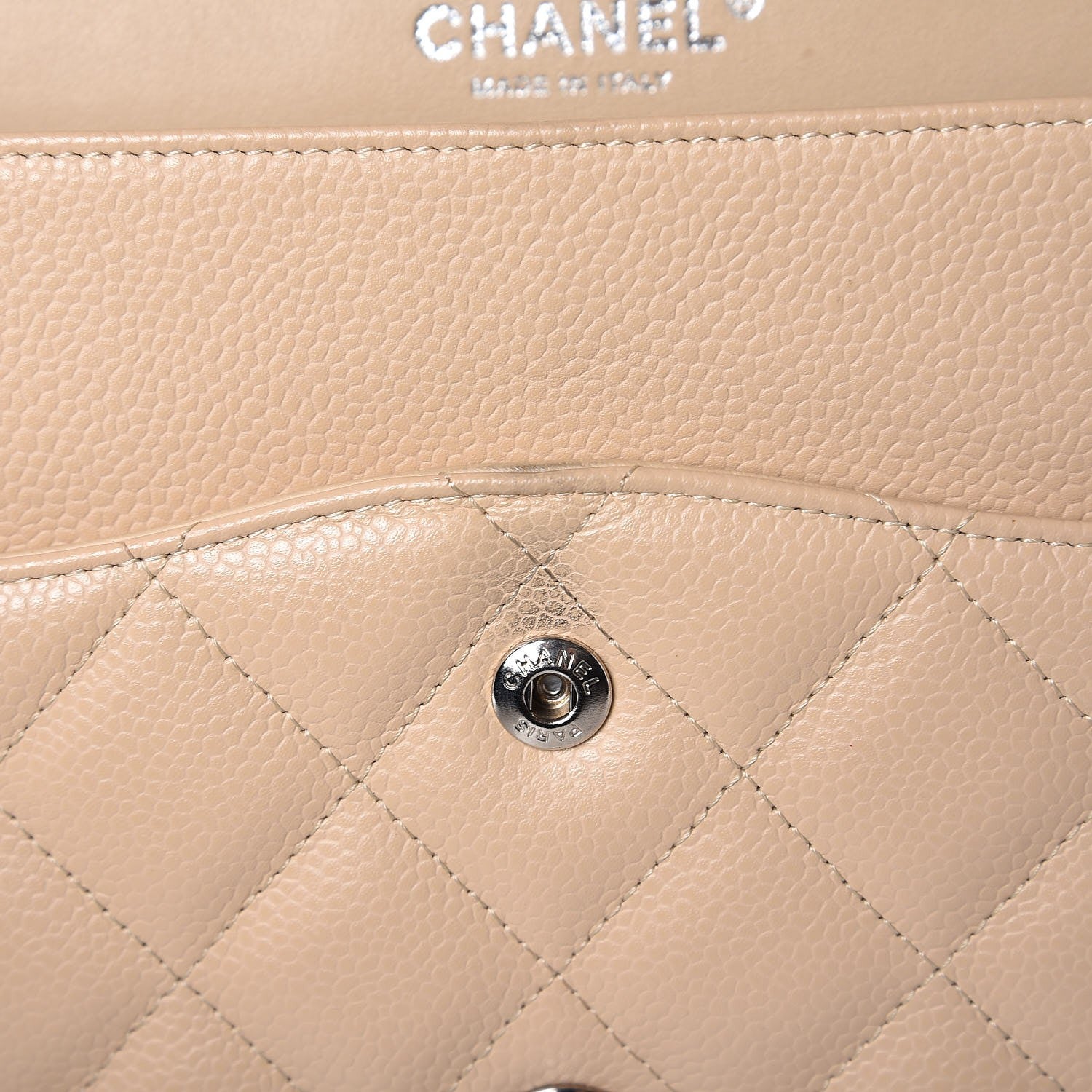 Chanel Caviar Quilted Jumbo Double Flap Beige Clair 8 of 12