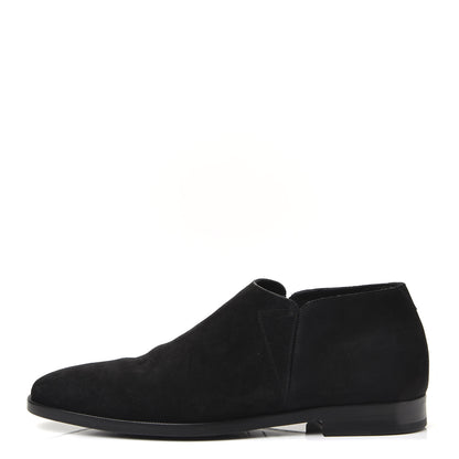 Saint Laurent Suede Slim Chelsea Boots 41.5 Black 1 of 10