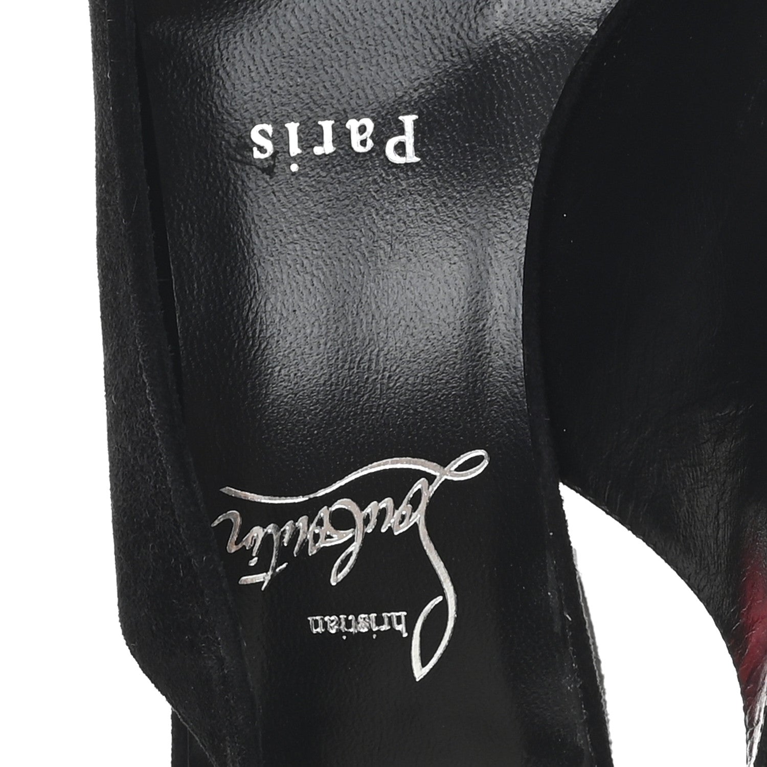 Christian Louboutin Veau Velours So Jane Sling 55 Pump 38.5 Black 8 of 8