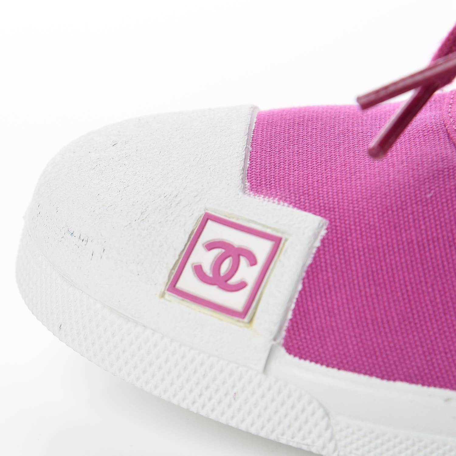 Chanel Fabric Low Top Sneakers 40 Pink 9 of 11