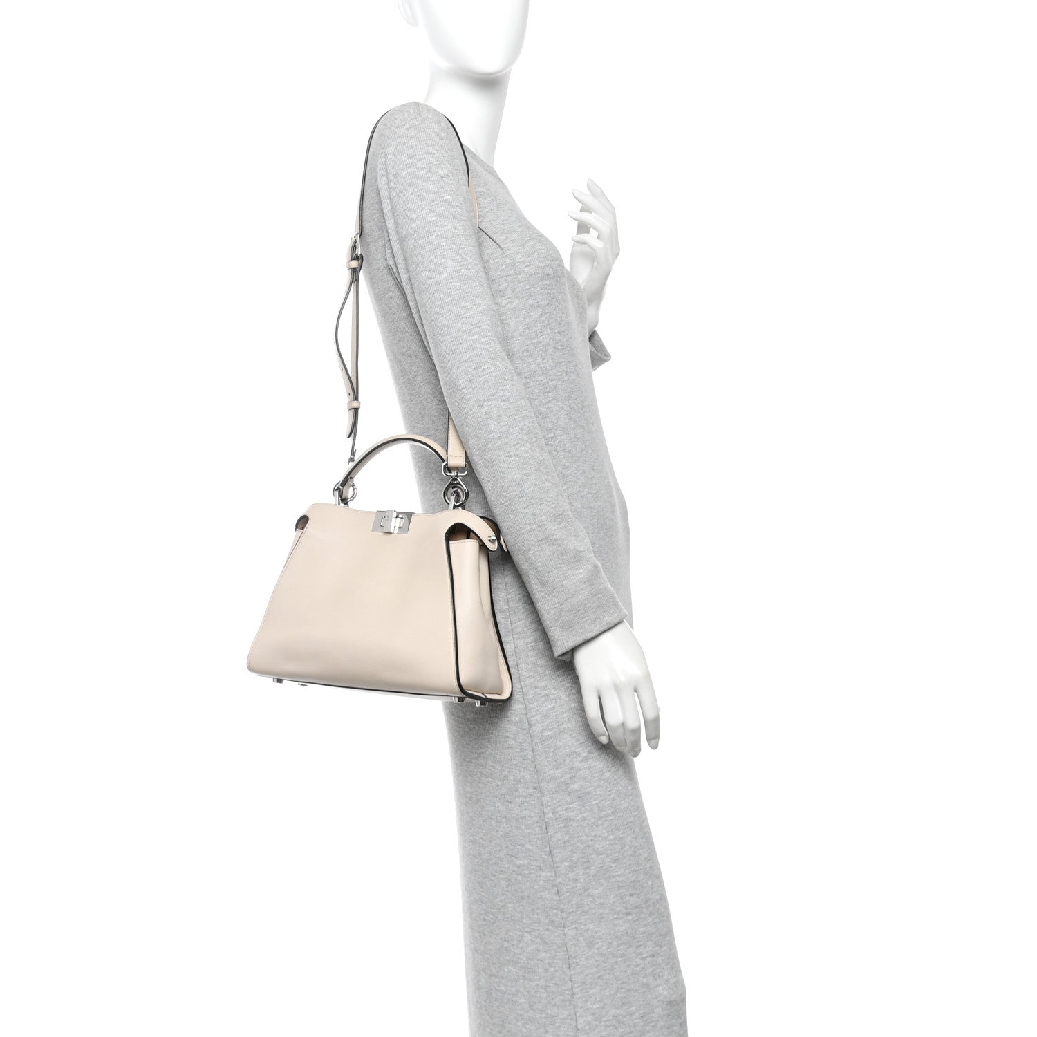 Fendi Vitello Tahiti Burro Bi-Color Medium Peekaboo Iconic