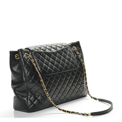 Chanel Caviar Quilted Flap Tote Black 3 of 7