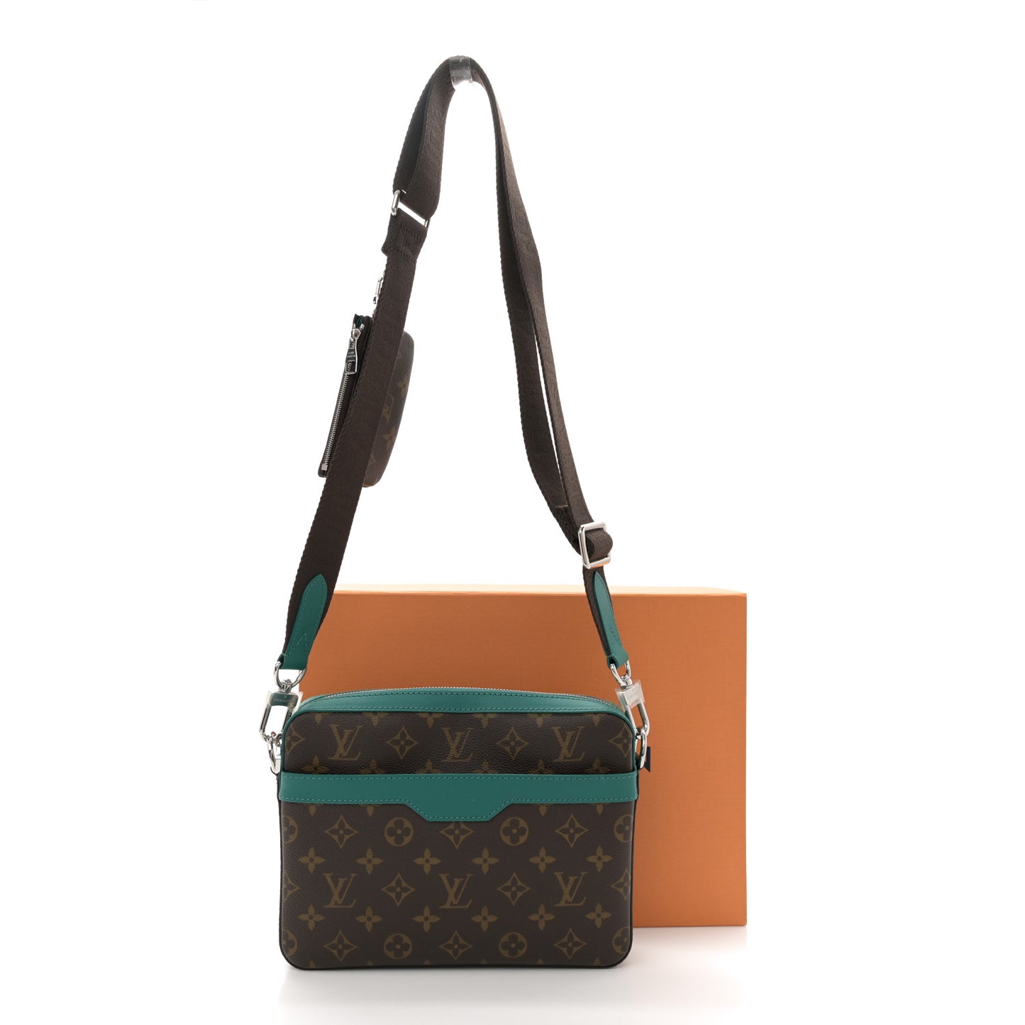 Monogram Macassar Trio Messenger Borneo Green