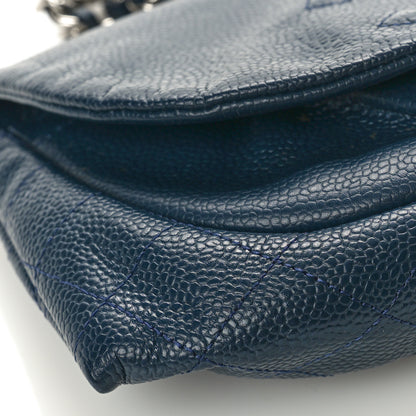 Chanel Caviar Half Moon Wallet On Chain WOC Navy 9 of 10