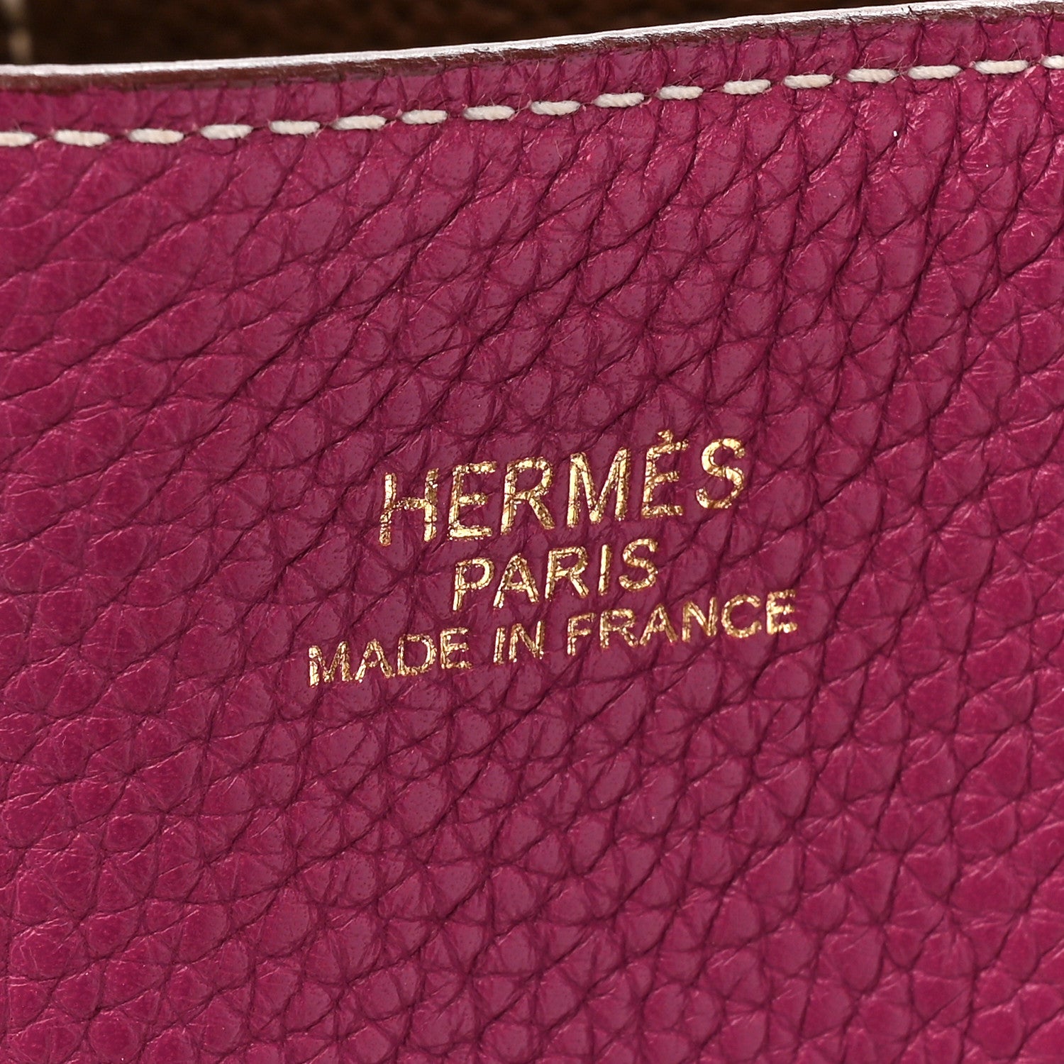 Hermes Taurillon Clemence Double Sens 36 Reversible Tote Marron Tosca 9 of 20