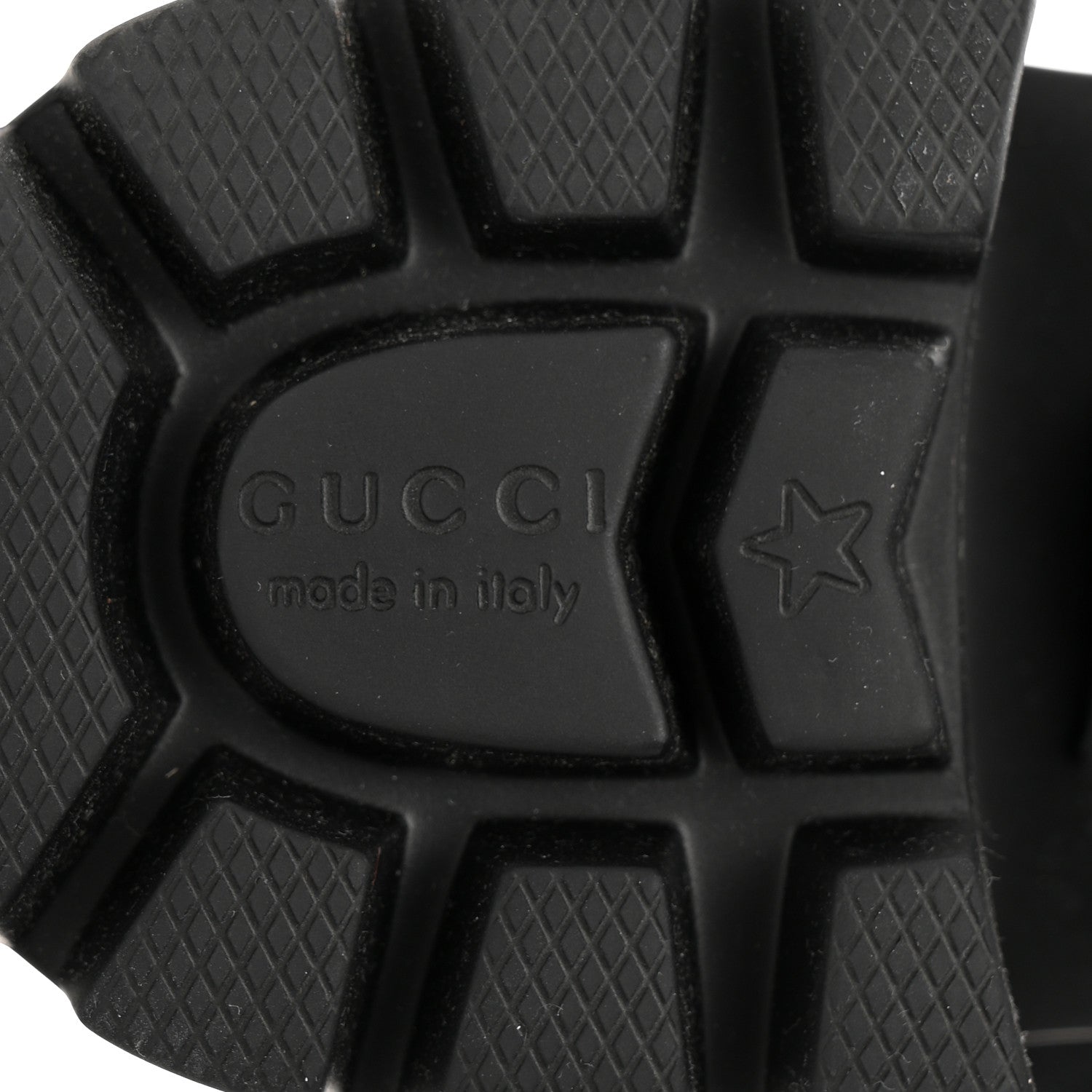 Gucci Monogram Granada Kid Trip 40/72mm Lug Sole Sandals 37.5 Black 8 of 9