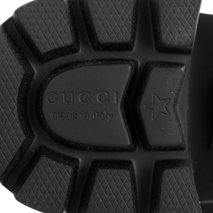 Gucci Monogram Granada Kid Trip 40/72mm Lug Sole Sandals 37.5 Black 8 of 9