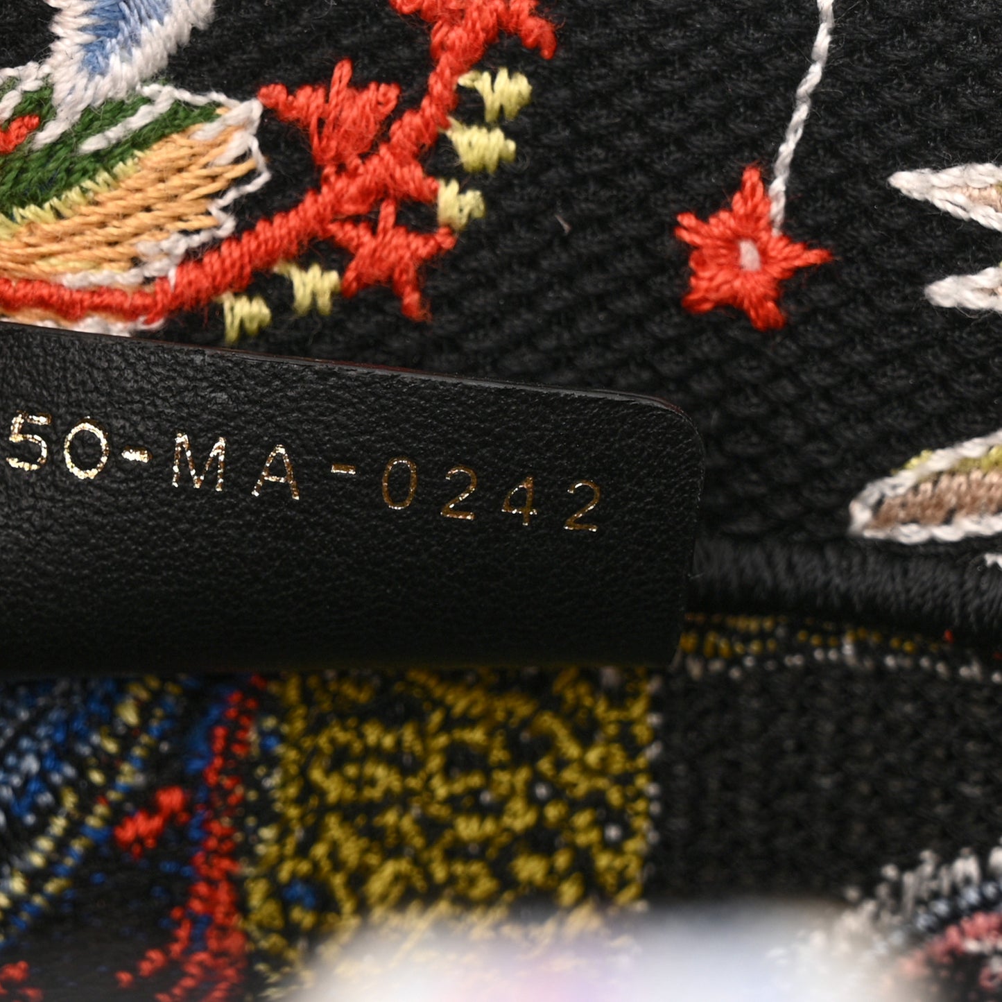 Canvas Zodiac Fantastico Embroidered Medium Book Tote Black Multicolor