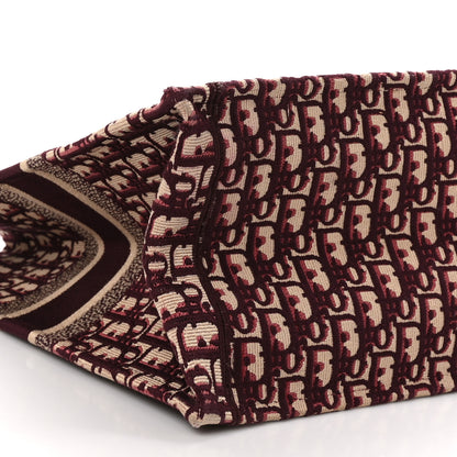 Christian Dior Oblique Large Book Tote Burgundy Multicolor 9 of 10