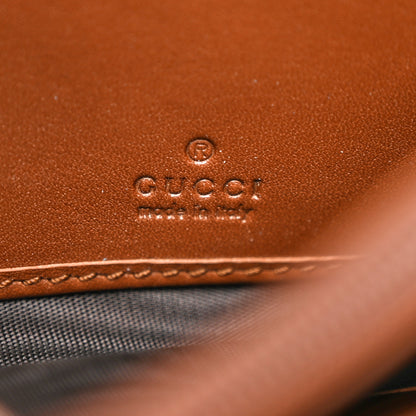 Gucci GG Supreme Monogram Moon Calfskin Padlock Continental Chain Wallet Beige Ebony Black 6 of 10