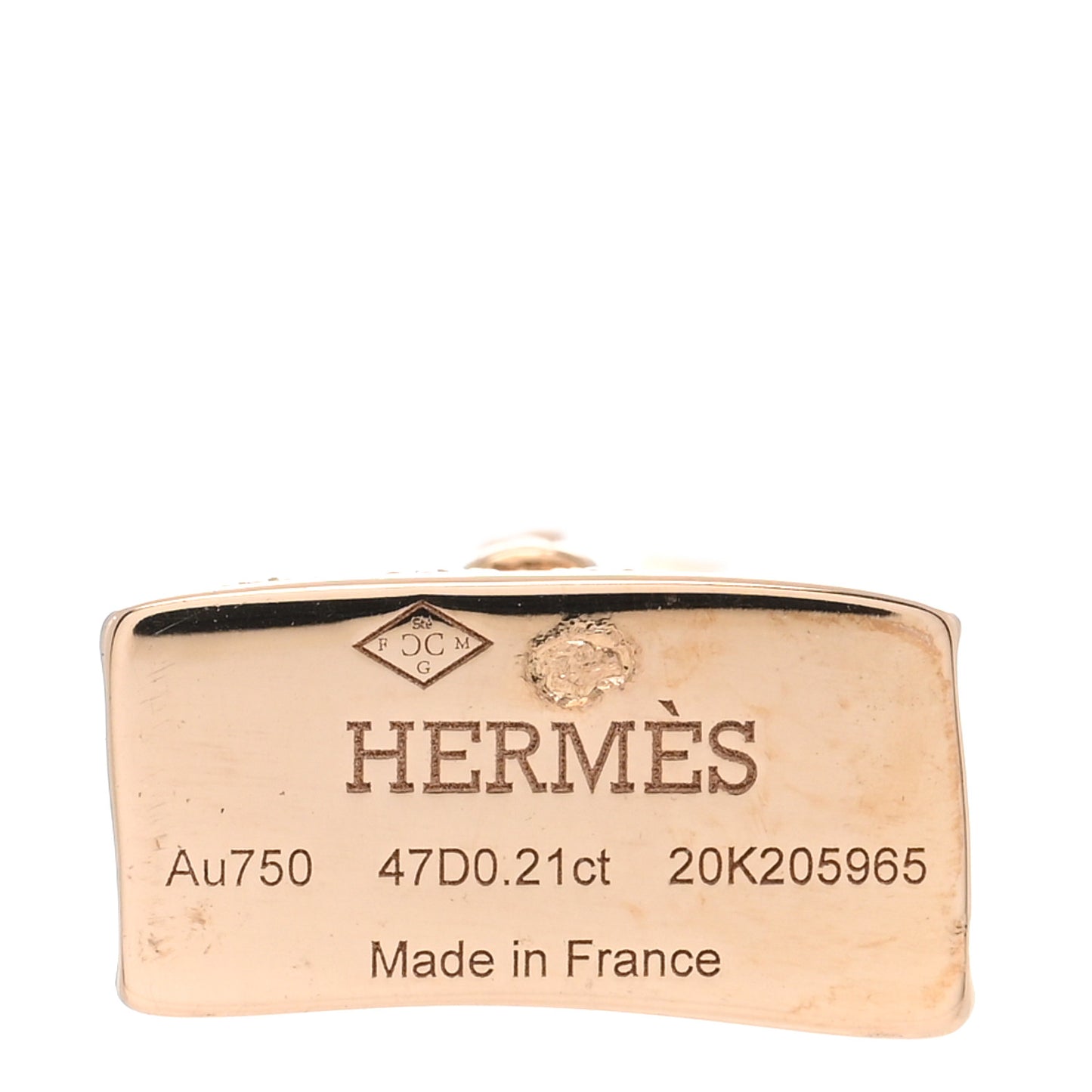 18K Rose Gold Diamond Kelly Amulettes Pendant Necklace