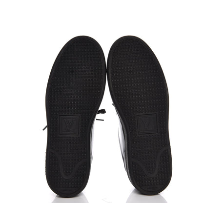 Louis Vuitton Patent Calfskin Frontrow Sneakers 37 Black 5 of 9