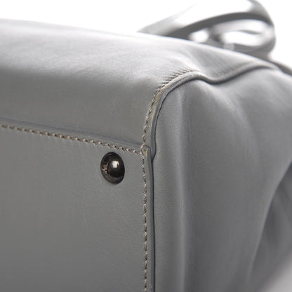 Fendi Vitello Suede Medium Peekaboo Iconic Satchel Grigio Chiaro 12 of 12